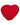 RUBIES - Découpage (8) - Coeur Rouge - Party Shop
