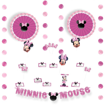 Ensemble De Décoration De Buffet - Minnie Mouse - Party Shop