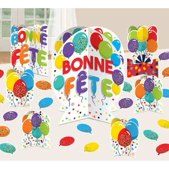 Ensemble De Décoration De Table - Bonne Fête Multicolore - Party Shop