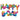 Anagram - Ensemble De Mini Mylar À L'Air Avec Corde Pour Suspendre - Happy Birthday Multicolore - Party Shop