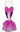 RUBIES - Flûte À Champagne - Dentelle Mauve - Party Shop