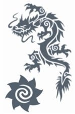 Fx Tribal Tattoo - Dragon - Party Shop
