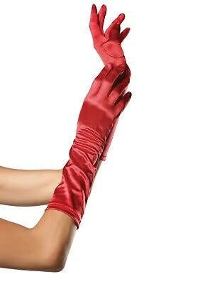 Leg Avenue - Gants De Satin Aux Coudes - Party Shop