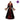 Girl vampire costume for kids with black and red dress and high collar – spooky Halloween outfit for children. Perfect for parties, school plays and carnivals. - MOM - Party Shop