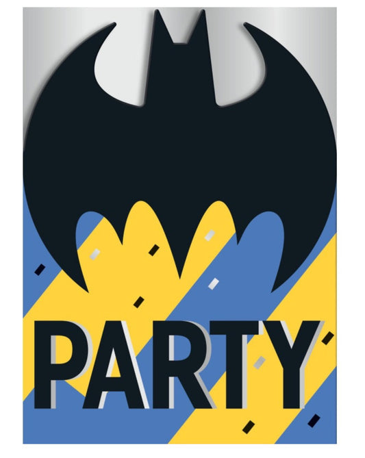 Unique - Carte d'Invitation (8) - Batman - Party Shop