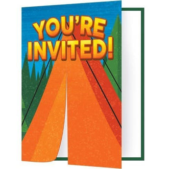 Invitations (8) - Camping - Party Shop