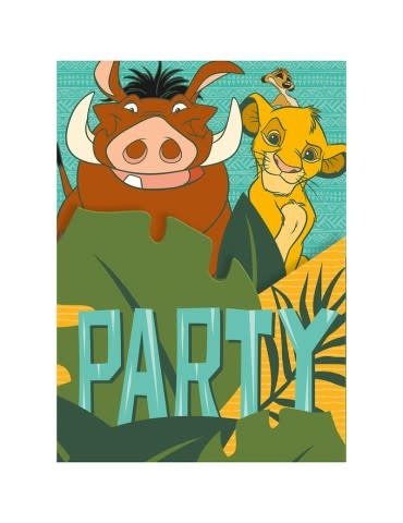 Invitations (8) - Le Roi Lion - Party Shop
