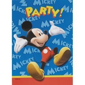 Invitations Mickey Mouse (8) - Party Shop