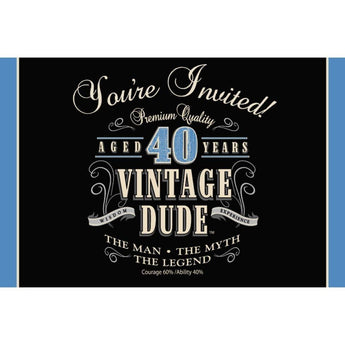 Invitations Vintage 40 (8) - Party Shop
