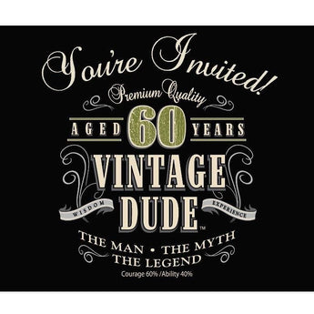 Invitations Vintage 60 (8) - Party Shop