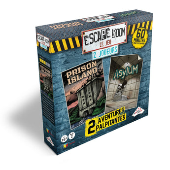 Jeux De Société - Escape Room - Coffret 2 Joueurs (2 Scénarios) - Prison Island Fr - Party Shop