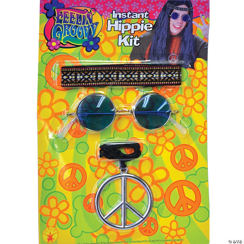 Kit D'Accessoires Pour Homme - Hippie - Party Shop
