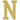 Amscan - Lettre Scintillante 9Po Or - N - Party Shop