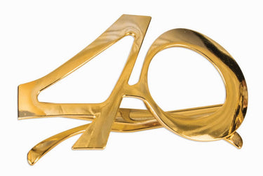 RUBIES - Lunettes Métalliques Or - Party Shop