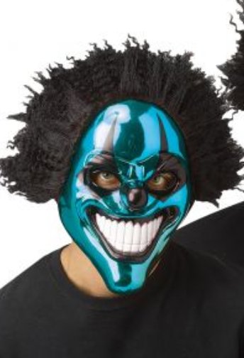 FUN WORLD - Masque Adulte Clown Maléfique Chrome - Party Shop