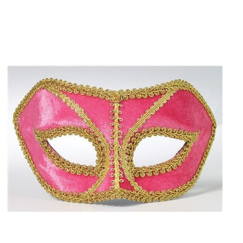 Masque Vénitien À Lunettes - Rose Et Or - Party Shop