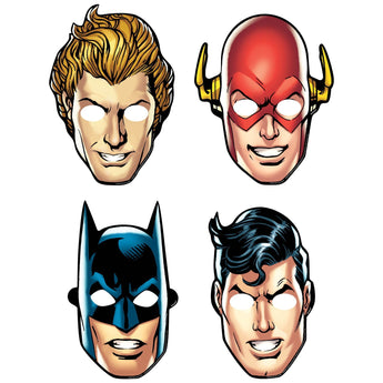Masques En Papier (8) - Justice League - Party Shop