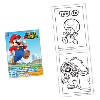 Mini Bloc-Notes D'Activités - Super Mario - Party Shop