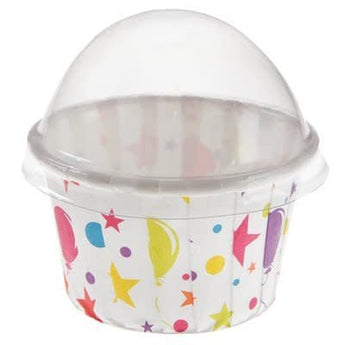 Mini Cupcake Joyeux Anniversaire Festif Multicolore (6) - Party Shop