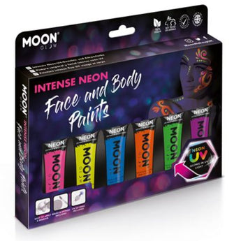 Moon Glow - Paquet De 6 Peinture Pour Le Corps - Party Shop