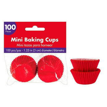Moules Miniatures De Papier (100) - Rouge - Party Shop