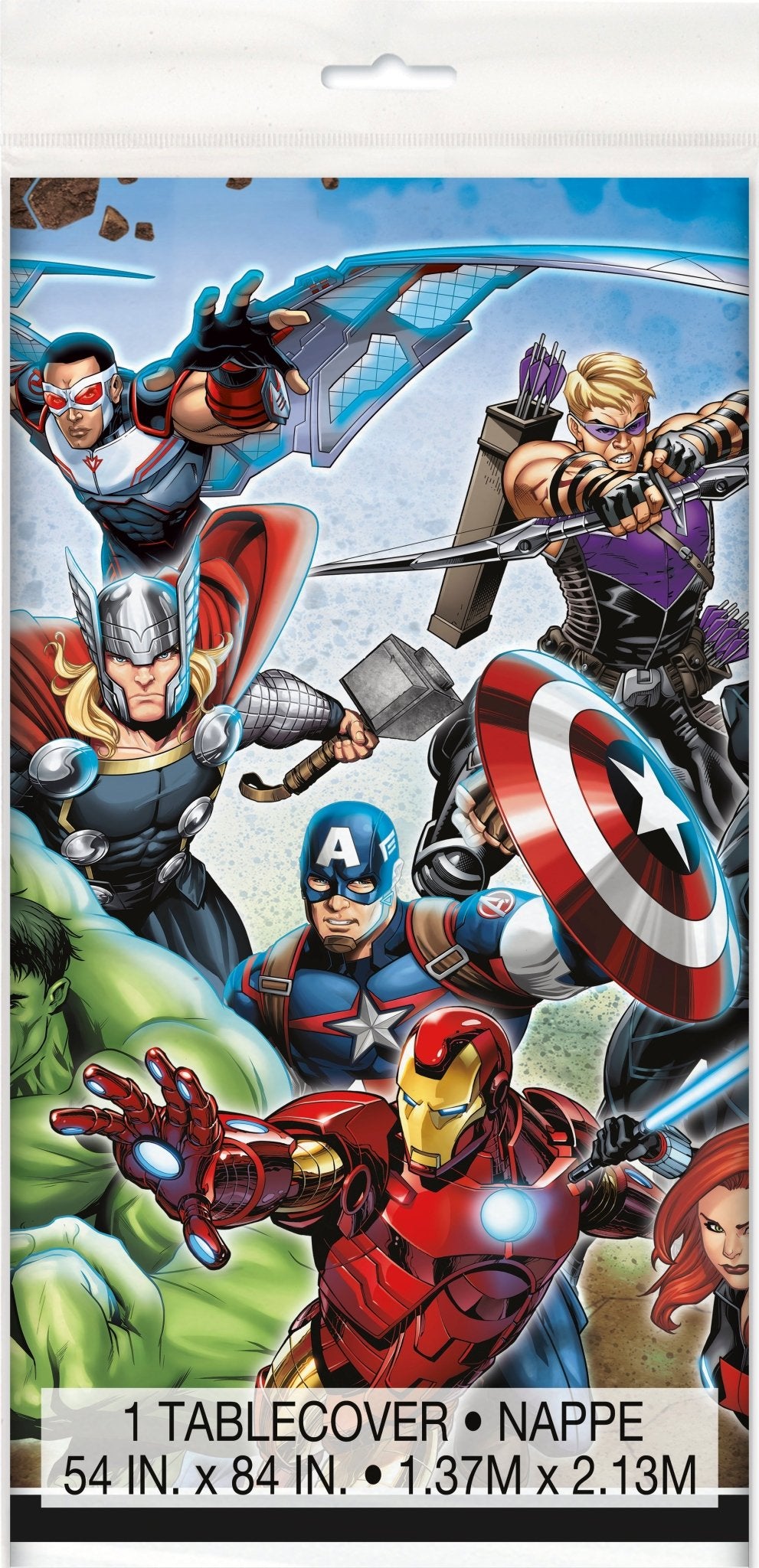 Nappe En Plastique 54''X 84" - Avengers De Marvel - Party Shop