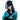 RUBIES - Perruque Adulte - Dragon Bleu - Party Shop