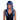 RUBIES - Perruque Adulte - Longue Avec Frange Bleu - Party Shop