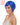 WESTBAY - Perruque Haute Gamme - Bleu - Party Shop
