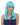 WESTBAY - Perruque Haute Gamme - Longue Classique Bleu Pale - Party Shop
