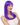WESTBAY - Perruque Haute Gamme - Longue Classique Mauve - Party Shop