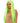 Leg Avenue - Perruque Longue Droite Raie Milieu Vert - Party Shop