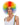 WESTBAY - Rainbow clown wig with colorful curly hair – fun Halloween or circus costume wig for adults - Party Shop