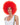 WESTBAY - Red clown wig with bold curls – Halloween horror or circus costume wig for adults- Party Shop