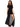 Leg Avenue - Robe Longue Fendu Extra-Fine Noire - Party Shop