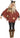 FUN WORLD - Adult scarecrow poncho costume with hood – spooky Halloween outfit, one size fits most, accessories not included. Party Shop
