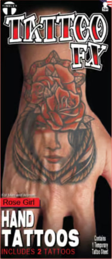 TINSLEY - Tatouage Pour Main - Party Shop