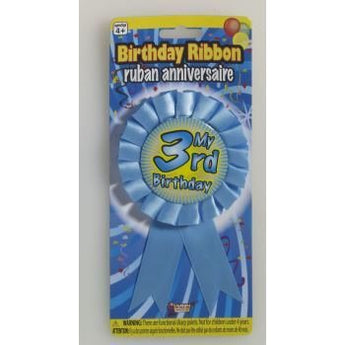 Ruban De Fête Bleu "My 3Rd Birthday" - Party Shop