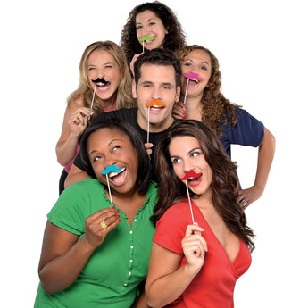 Accessoires Moustaches (6) - Fiesta - Party Shop