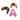 Creative Converting - Accessoires Pour Photo En Ballons (3) - Perruques Amusantes - Party Shop