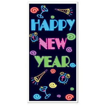 Affiche De Porte - Happy New Year - Party Shop