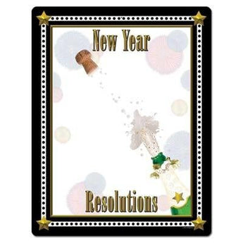 Affiche Personnalisable Resolutions Nouvelle Annee - Party Shop