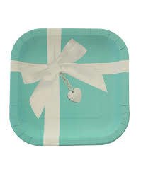 Assiettes 9Po (8) - Cadeau Mariage Turquoise - Party Shop