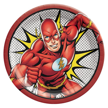 Assiettes 9Po (8) - Flash (Justice League) - Party Shop