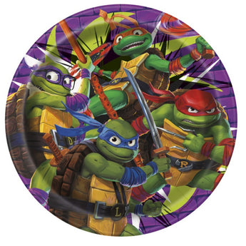 Assiettes 9Po (8) - Ninja Turtles - Party Shop