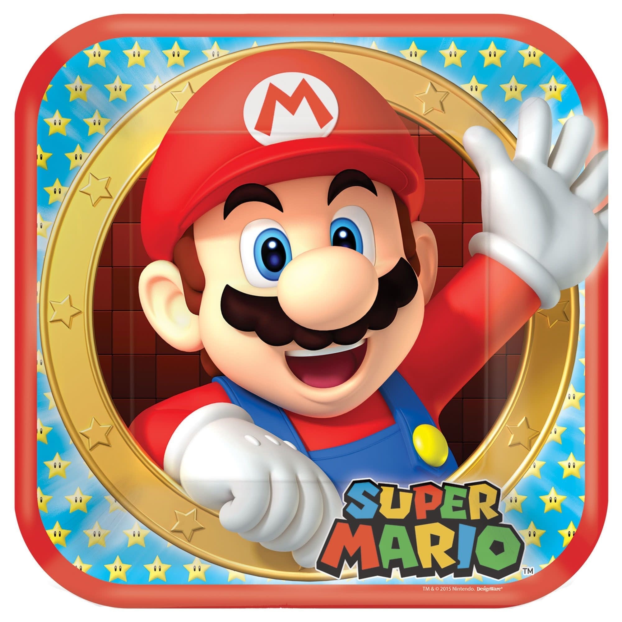 Assiettes 9Po (8) - Super Mario - Party Shop