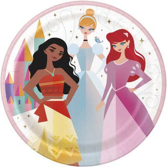 Assiettes En Carton 9Po (8) - Princesses Disney - Party Shop