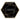 Amscan - Assiettes Hexagonales 9Po En Aluminium - Noir Et Or (Cheers) - Party Shop