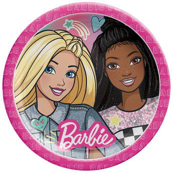Assiettes Ronde 9Po (8) - Barbie - Party Shop