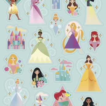 Autocollants (4 Feuilles) - Princesse Disney - Party Shop